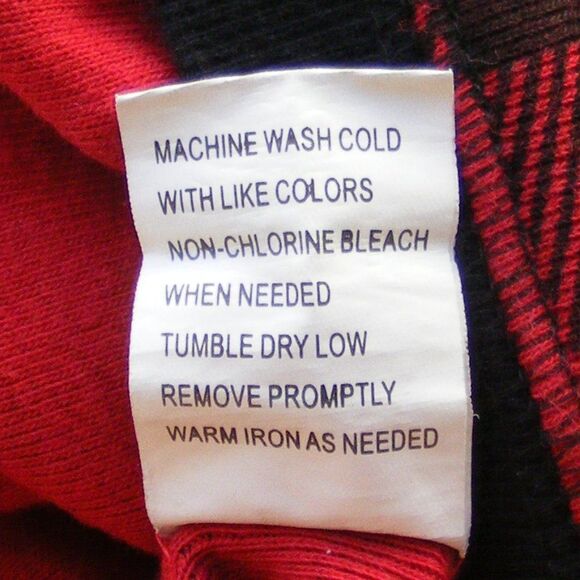 LAZY ONE Union Suit, XS, Bear Cheeks Flap Jack, Buffalo Plaid, Red/Black - Picture 9 of 10